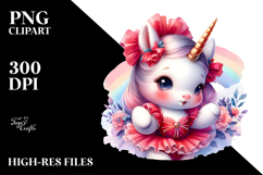 Colorful Baby Unicorn Redowa Dancer PNG Product Image 2