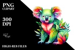 Abstract Koala with Plant Leaves, 20 oz Tumbler Product Image 2