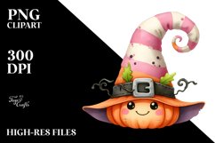 Funny Halloween Hat Watercolor | Sublimation Clipart Product Image 3