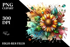 Watercolor Luxury Flower Splash Clipart Product Image 3