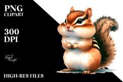Colorful Chipmunk Clipart Product Image 3