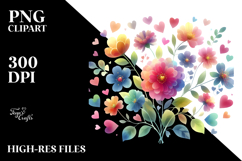 Simple Flower Heart PNG Product Image 2
