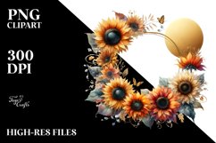 Vibrant Sunflower Abstract Clipart Product Image 3