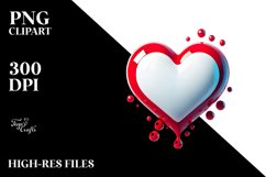 Simple Retro Heart PNG Product Image 2