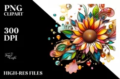 Watercolor Luxury Flower Splash Clipart Product Image 3