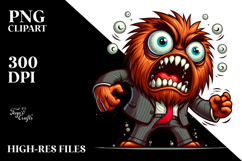 Excited Monster with Suit, Trending PNG Product Image 2