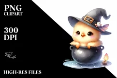 Charming Baby Chicken, High-Res PNG Product Image 3