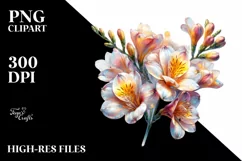 Shiny Freesia | Sublimation | Clipart Product Image 3