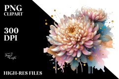 Shiny Chrysanthemum Golden Clipart Product Image 1