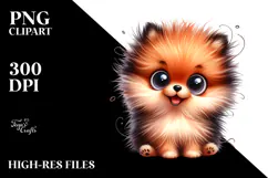 Happy Cartoon Pomeranian with Crazy Fur Product Image 2