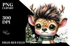 Deer with Christmas Lights, PNG Product Image 3