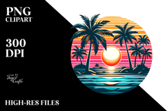 Tropical Island Sunset, 20 oz Tumbler PNG Product Image 2