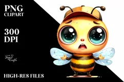 Baby Bee Phishing Road | Sublimation | Clipart Product Image 1