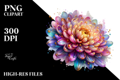 Shiny Chrysanthemum, Transparent PNG Product Image 2