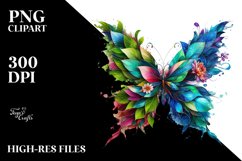 Vibrant Abstract Butterfly PNG Product Image 3