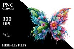 Vibrant Abstract Butterfly PNG Product Image 3