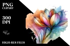 Wooden Stained Crocus Clipart Product Image 3