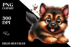 Whimsical German Shepherd PNG Product Image 2