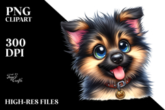 Whimsical German Shepherd PNG Product Image 2