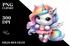 Cute Baby Unicorn Dancer | Sublimation | Clipart Product Image 1
