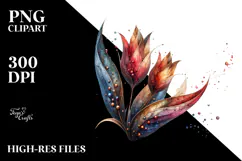 Tulip Metallic, Watercolor PNG Product Image 2