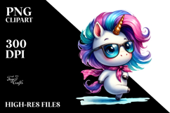 Cute Baby Unicorn Dancing PNG Product Image 2