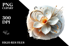 Glossy Daffodil PNG Product Image 2