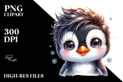 Cute Baby Penguin PNG Product Image 2