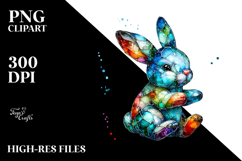 Colorful Bunny Made of PNG Product Image 2