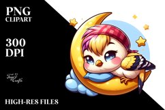 Colorful Crazy Baby Goldfinch Clipart Product Image 1