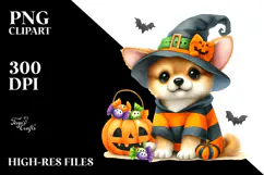 Baby Dog Halloween PNG Product Image 2