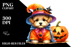 Baby Dog Halloween PNG Product Image 2