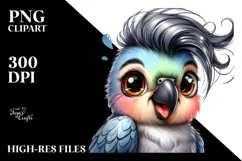 Cool Parrot with High Details, Transparent PNG Product Image 2