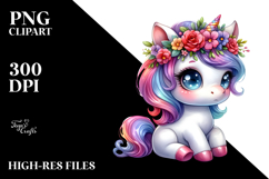 Expressive Unicorn, Style, Transparent PNG Product Image 2