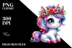 Expressive Unicorn, Style, Transparent PNG Product Image 2