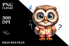 Baby Owl Portrait Beachwear Product Image 2