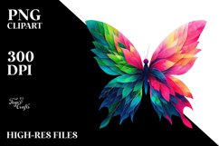 Abstract Butterfly PNG Product Image 1