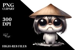 Japanese Chin Confused Clipart Product Image 1