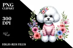 Bichon Frise Funny Haircut Clipart Product Image 3