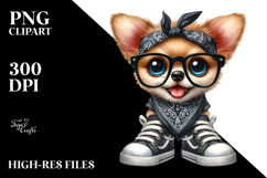 Watercolor Baby Dog Big Eyes | Sublimation Clipart Product Image 2