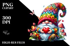 Detailed Valentines Gnome Hat PNG Product Image 2