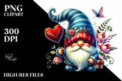 Detailed Valentines Gnome Hat PNG Product Image 2