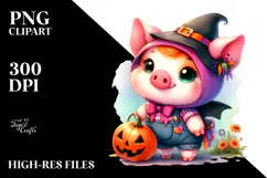 Halloween Pig, Style, Transparent PNG Product Image 2