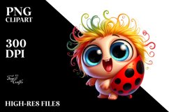 Colorful Small Baby Ladybug | Clipart Product Image 1