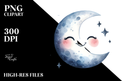 Whimsical Half Moon PNG Product Image 2