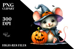 Cute Baby Mouse Dressed for Halloween, 20 oz Tumbler Product Image 2
