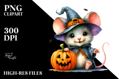Cute Baby Mouse Dressed for Halloween, 20 oz Tumbler Product Image 2