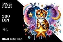 Baby Tiger with Heart PNG Product Image 2