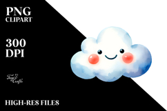 Smiling Cloud, Transparent PNG Product Image 2
