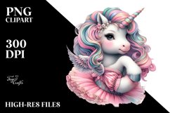 Colorful Baby Unicorn in Harlem Ballroom, PNG Product Image 1